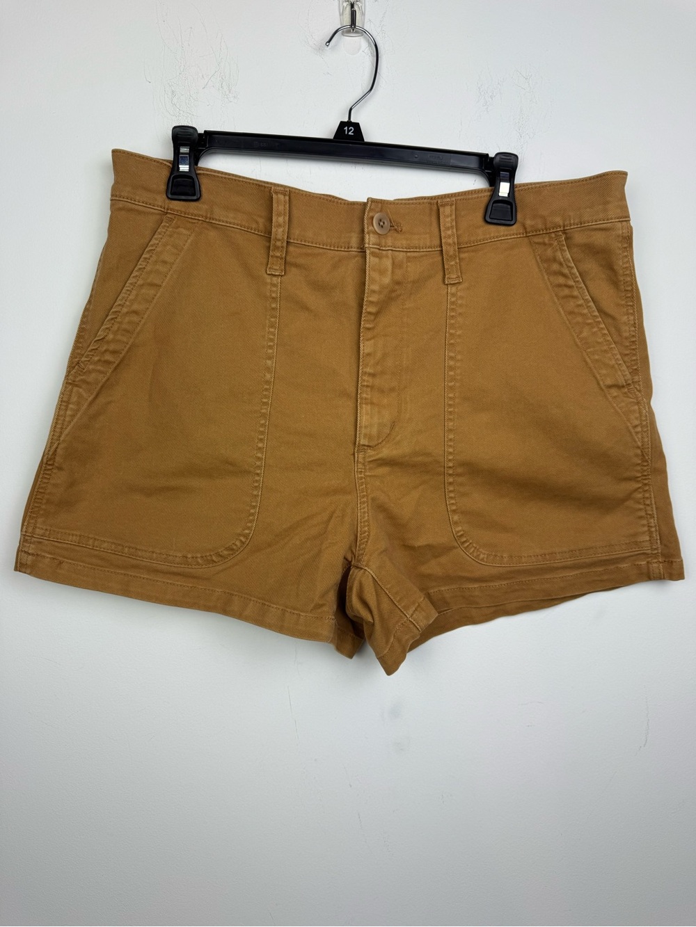 NEW Madewell Perfect Vintage Fatigue High Rise Shorts Camel Color Size 31